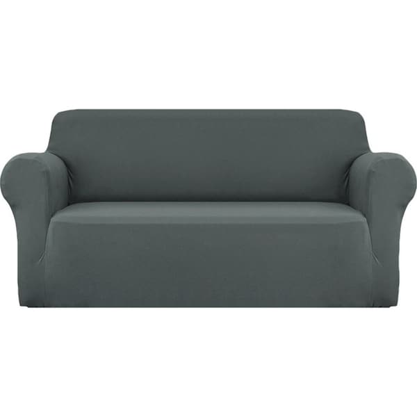 Sofa Cover Elastic Stretchable Couch Covers Grey 3 Seater