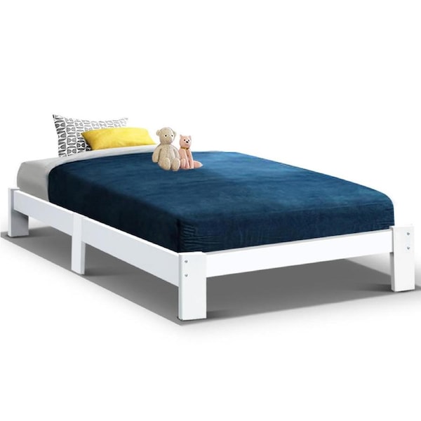 Bed Frame Single Wooden Bed Base Frame Size Timber Mattress Platform