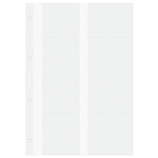Filofax 30cm A4 Business Card Holder Refill Contact Organiser Double-Side CLR