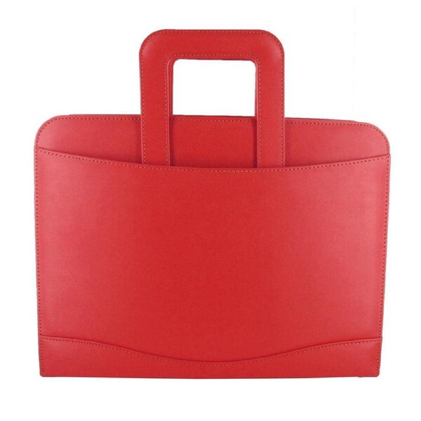 Filofax A4 Metropol Zipped Folder Tablet Holder Case Organiser w/ Handle Red