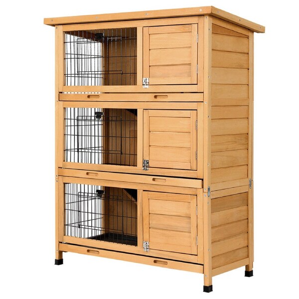 Chicken Coop Rabbit Hutch Wooden Pet Cage - L
