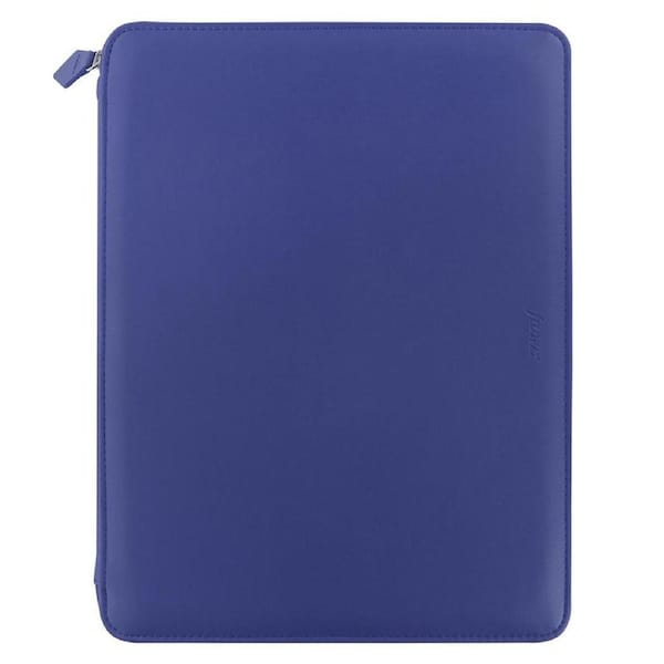 Filofax 32cm A4 Metropol Zipped Folio Personal Organiser w/Ruled Notepad Navy