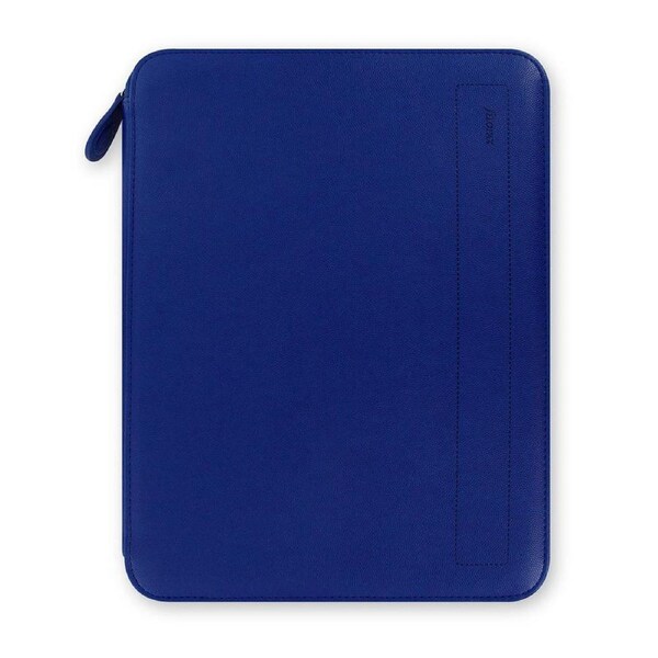 Filofax 32cm A4 Penny Bridge Zip Folder w/ Ruled Notepad Organiser Cobalt BLU