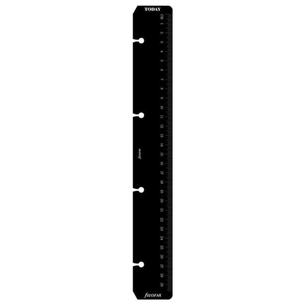 Filofax 30cm A4 Ruler/Page Marker Memo/Journal Bookmark Insert Stationery BLK