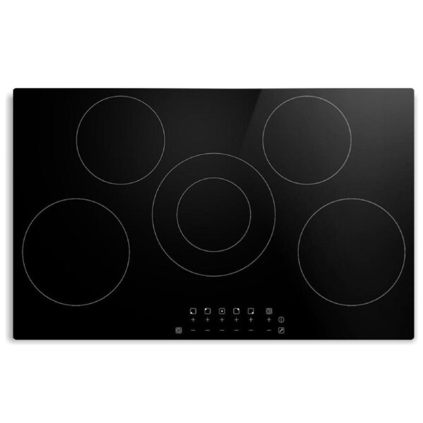 90cm Ceramic Cooktop Electric Cook Top 5 Burner Stove Hob Touch Control 6-Zones