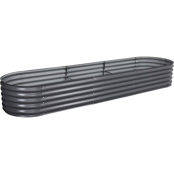 320X80X42CM Galvanised Raised Garden Bed Steel Instant Planter