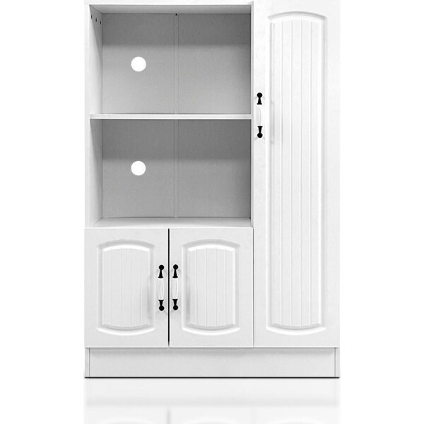 Buffet Sideboard Cabinet Storage Cupboard Doors White Kitchen Hallway
