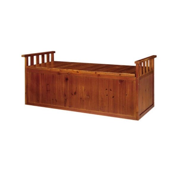 Outdoor Storage Box Wooden Garden Bench Tool Toy Chest - XL