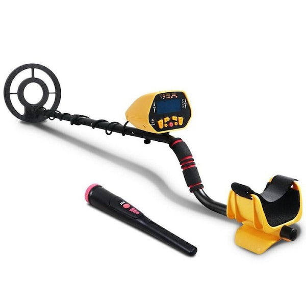 Metal Detector Pinpointer Deep Sensitive Gold Digger Hunter Yellow - 180mm