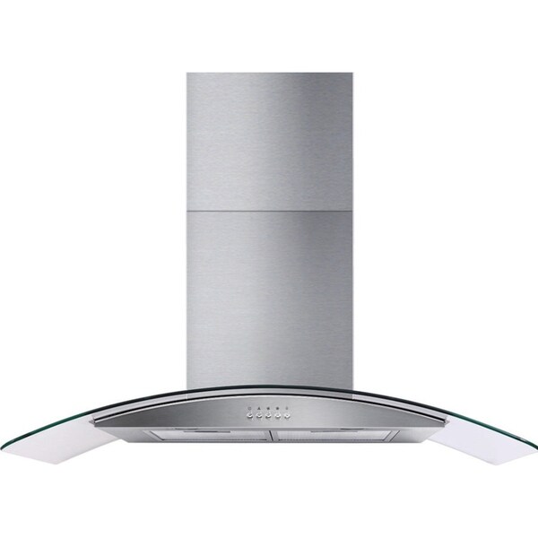 Range Hood 900mm Rangehood Kitchen Stainless Glass Canopy 90cm