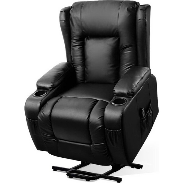 Electric Recliner Chair Lift Heated Massage Chairs Lounge Sofa Leather