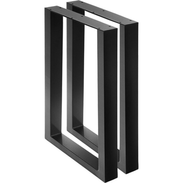 2x Coffee Dining Table Legs Steel Industrial Vintage Bench Metal Box Shape 710MM