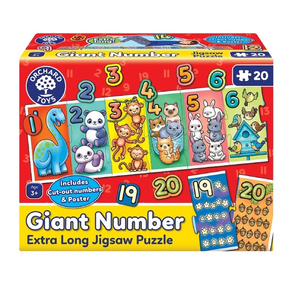 Orchard Toys Giant Number Extra Long 20 Piece Jigsaw Puzzle