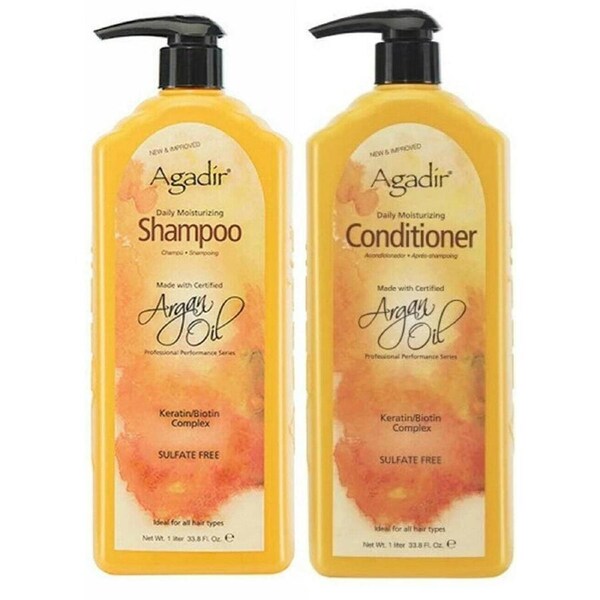 Agadir Moroccan Argan Oil Daily Moisturizing Shampoo & Conditioner Duo