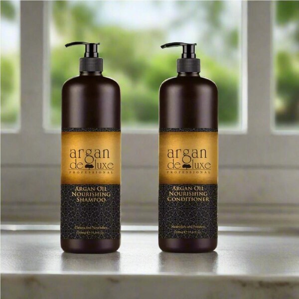Argan De luxe Moroccan Professional Nourishing Shampoo, Conditioner Duo