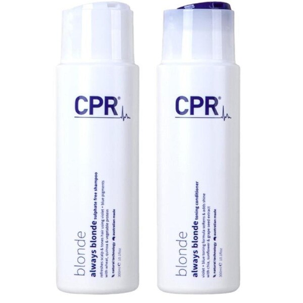 Vitafive CPR Always Blonde Toning Shampoo and Conditioner 300ml Duo