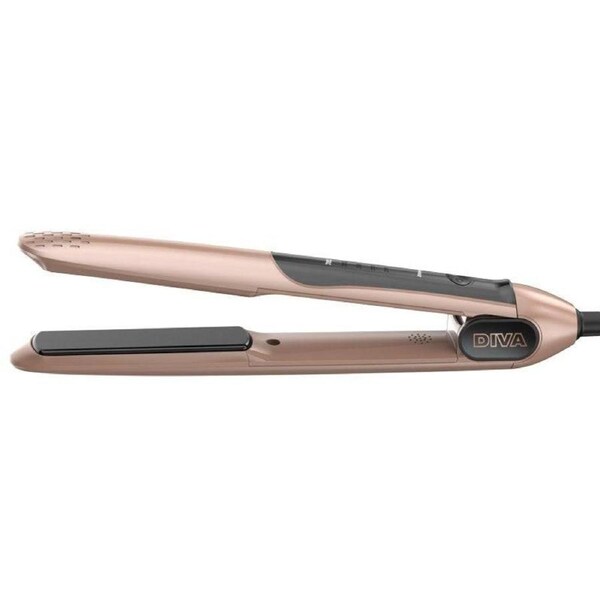 Diva Glam Professional Ceramic Styler Hair Straightener Flat Iron Rose Gold