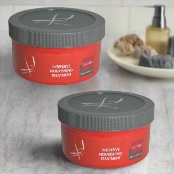 GKMBJ Intensive Nourishing Treatment 500ml x 2 Smooths Hair Cuticle Softens