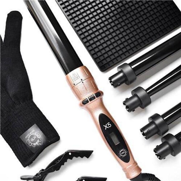 H2D X5 Curling Wand Shiny and durable curls, Rose Gold