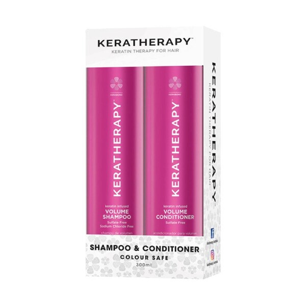 Keratherapy Keratin Infused Volume Shampoo & Conditioner Duo 2 x 300 ml