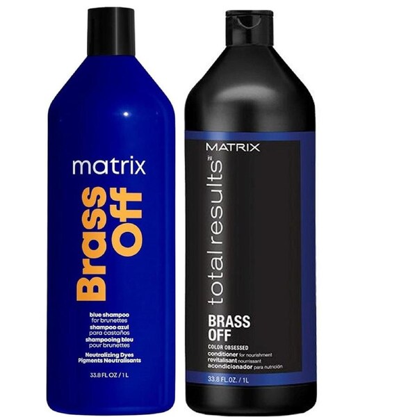 Matrix Brass Off Blue Toning Shampoo & Conditioner Duo