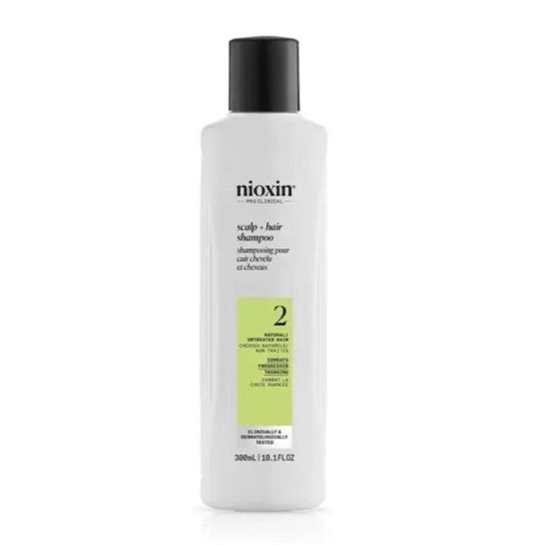 Nioxin System 2 Shampoo 300ml for natural hair with progressed thinning