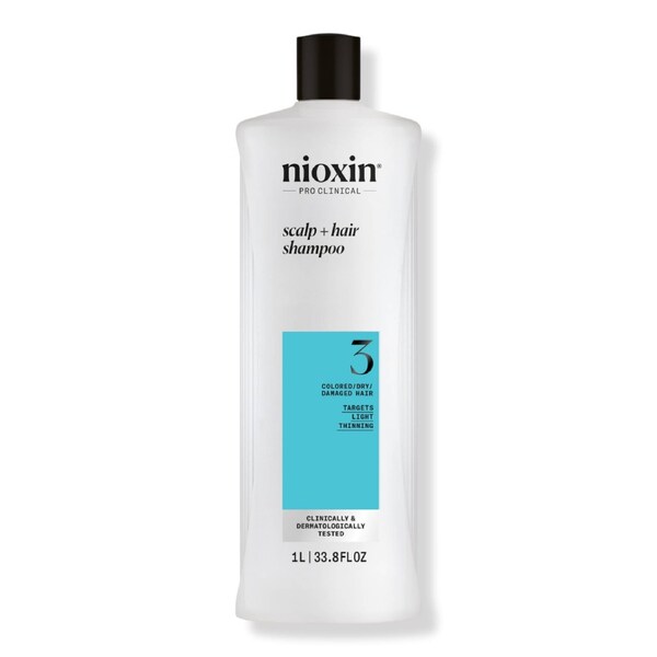 Nioxin System 3 Shampoo 1000ml for colored hair with light thinning