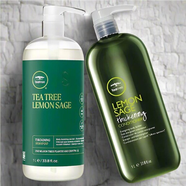 Paul Mitchell Tea Tree Lemon Sage Thickening Duo 1L - Shampoo & Conditioner