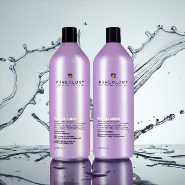 Pureology Hydrate Sheer 1lt Duo hydrates fine dry, color-treated hair