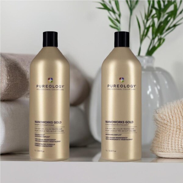 Pureology Nanoworks Gold 1lt Duo Restores and Strengthens Hair
