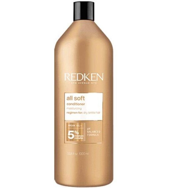 Redken All Soft Conditioner 1lt for Dry, Brittle Hair in need of Moisture