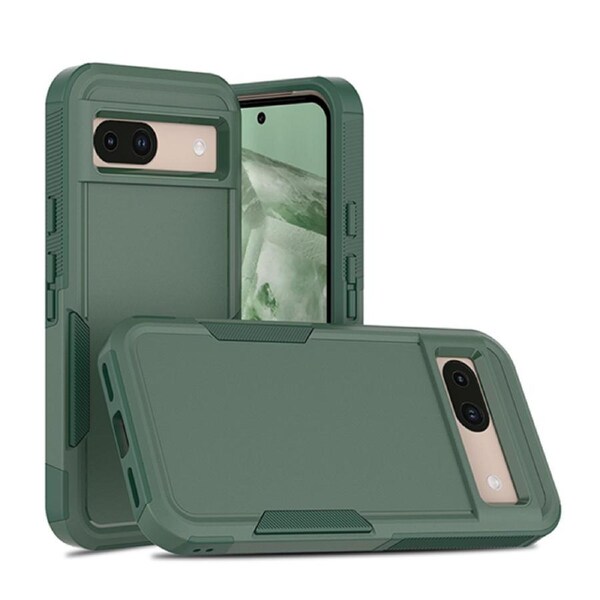 ZUSLAB Google Pixel 8a Case Rugged Defender Protective Heavy Duty Shockproof Dustproof Cover (2024) - Green