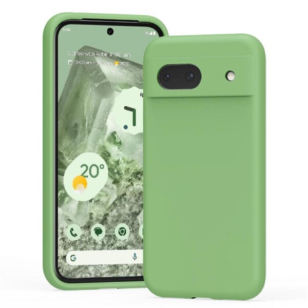 ZUSLAB Google Pixel 8a Case Nano Silicone Shockproof Gel Rubber Bumper Protective Cover (2024) - Green