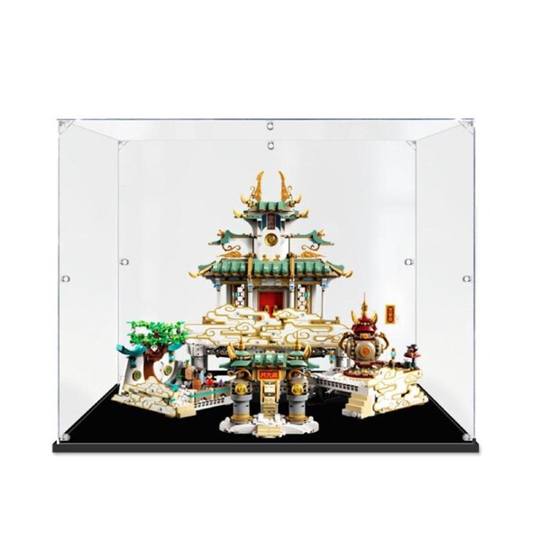 Acrylic Display Case for LEGO 80039 Monkie Kid The Heavenly Realms Figure Storage Box Dust Proof Glue Free