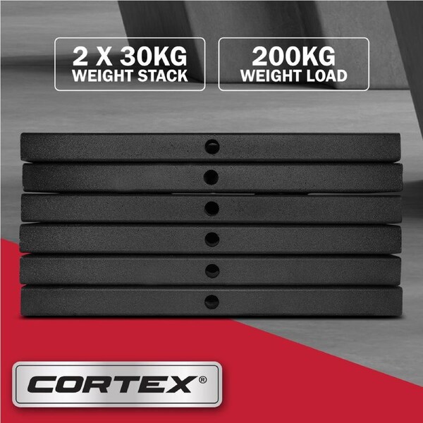 CORTEX SM26 200kg Weight Stack Upgrade Set (Additional Plates, Rods and Cables)