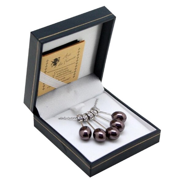Art De France Faux Pearl Pendant with Swarovski Elements