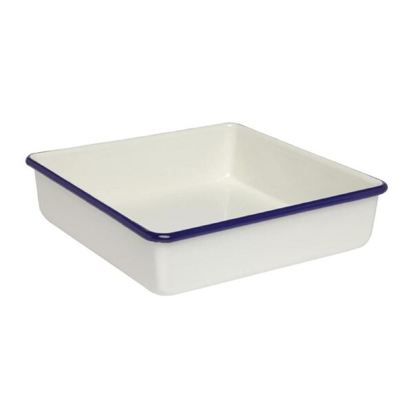 Wiltshire Porcelain Enamel Kitchen Square Brownie Baking Pan 23x23x5cm