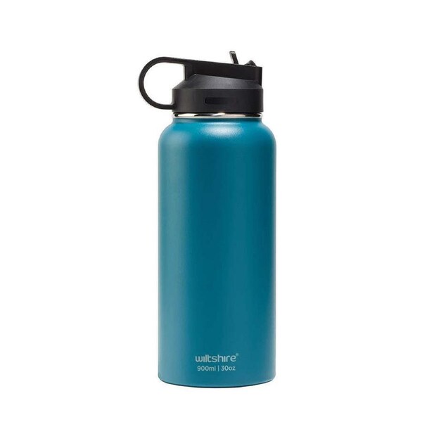 Wiltshire Insulated Reusable Stainless Steel Water Drink Bottle Teal 900ml