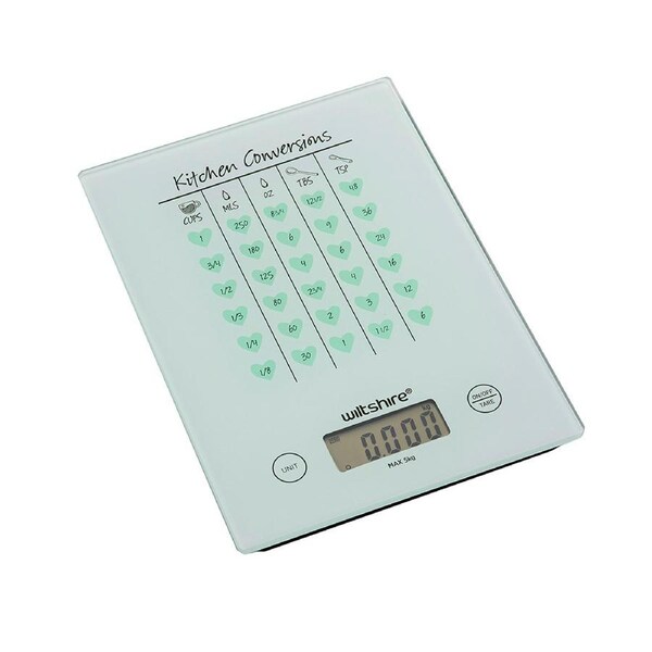Wiltshire Digital Glass Kitchen Cooking Conversion Measuring Scales 5kg