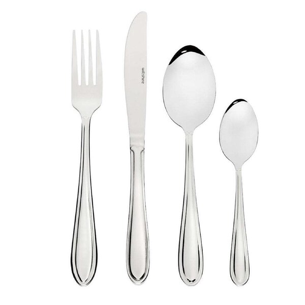 24pc Wiltshire Harmony Essential Everyday Stainless Steel Cutlery Utensil Set