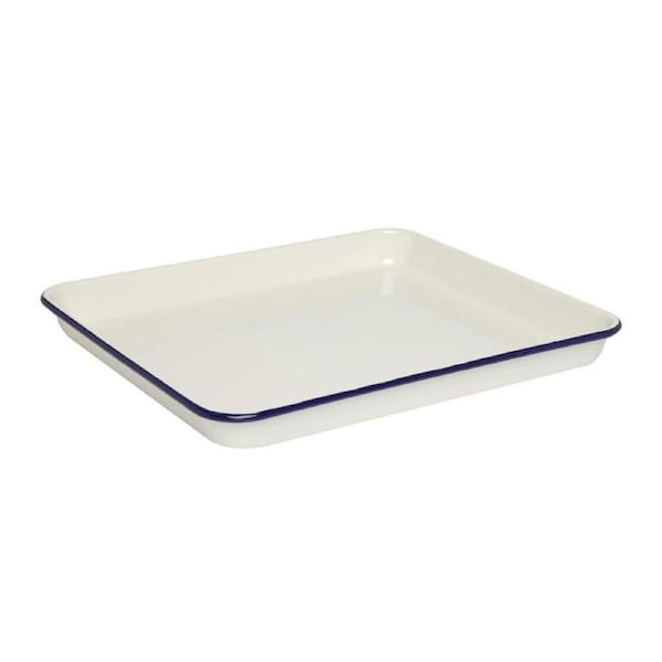 Wiltshire Double Coated Porcelain Enamel Baking Dish Oven Tray 30x26x2cm