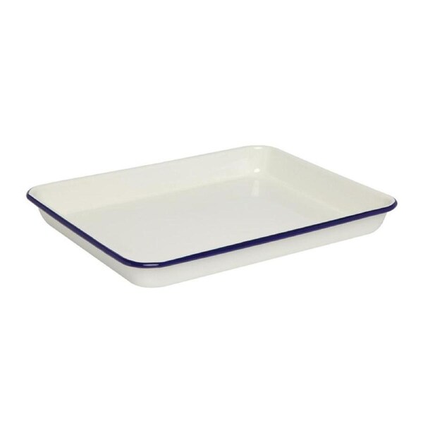 Wiltshire Double Coated Porcelain Enamel Baking Tray 26.5x21x2cm 800ml