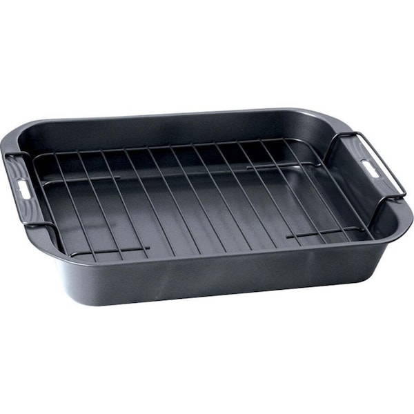 Wiltshire Easybake Deep Rectangular Roasting Oven Pan Dish with Rack 33cm