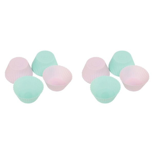 2x 12pc Wiltshire Silicone No-Stick Reusable Cupcake/Muffin Mould Cases 7x3cm