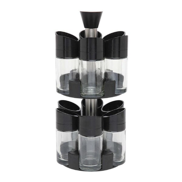 13pc Wiltshire Refillable 100ml Herb & Spice Spinning Carousel Jar Set