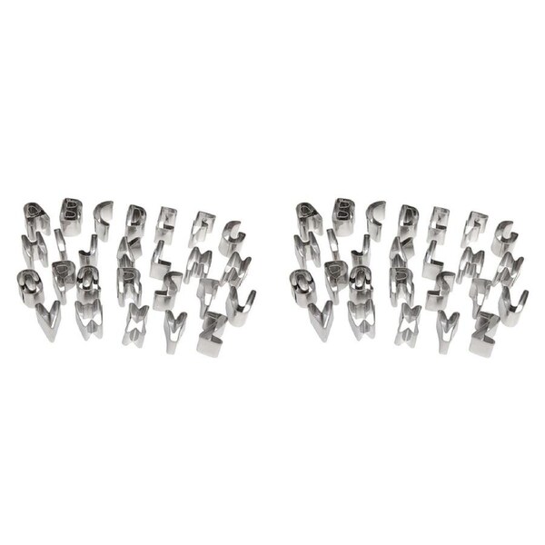 2 x 26pc Wiltshire Alphabet Shaped Letter Cookies/Biscuits Cutter Mould Set