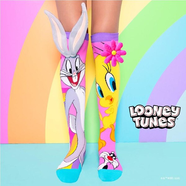 Tweety & Bugs Bunny Socks (Ages 6-99 Years)