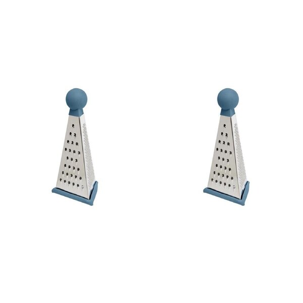 2PK Wiltshire Angular Three-Sided Cheese/Vegetable Kitchen Food Grater Tool