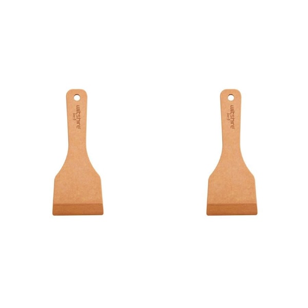2PK Wiltshire Bar-B Wood Fibre Anti-Bacterial Barbeque Grill Cleaning Scraper