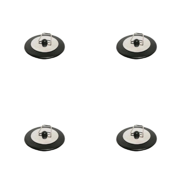 4PK Wiltshire Stainless Steel Standard Kitchen/Bathroom Sink Drain Plug Stopper